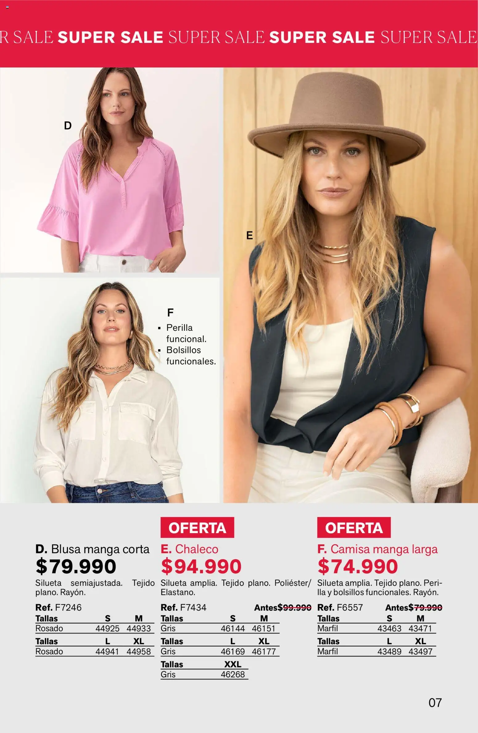 Leonisa revista - valida desde el 24.02.2026 | Página: 7 | Productos: Camisa, Blusa, Chaleco