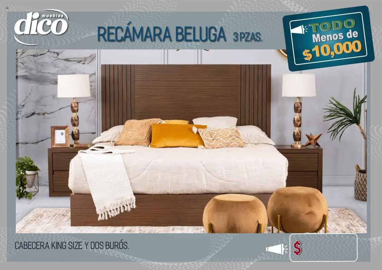 Nuevas ofertas de Muebles Dico válidas en toda la República Mexicana desde el 15.10.2025. ¡Encuentra las mejores ofertas en Muebles Dico - Catálogo TODO menos de 10000! | Página: 3 | Productos: Cabecera