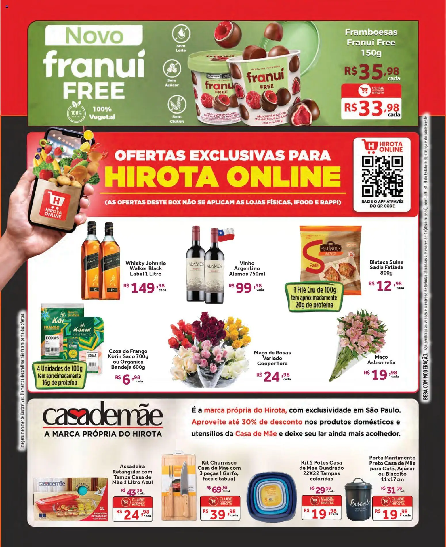 Hirota Food Folheto - válido de 01.04.2026 | Página: 5 | Produtos: Whisky, Vinho, Bandeja, Frango