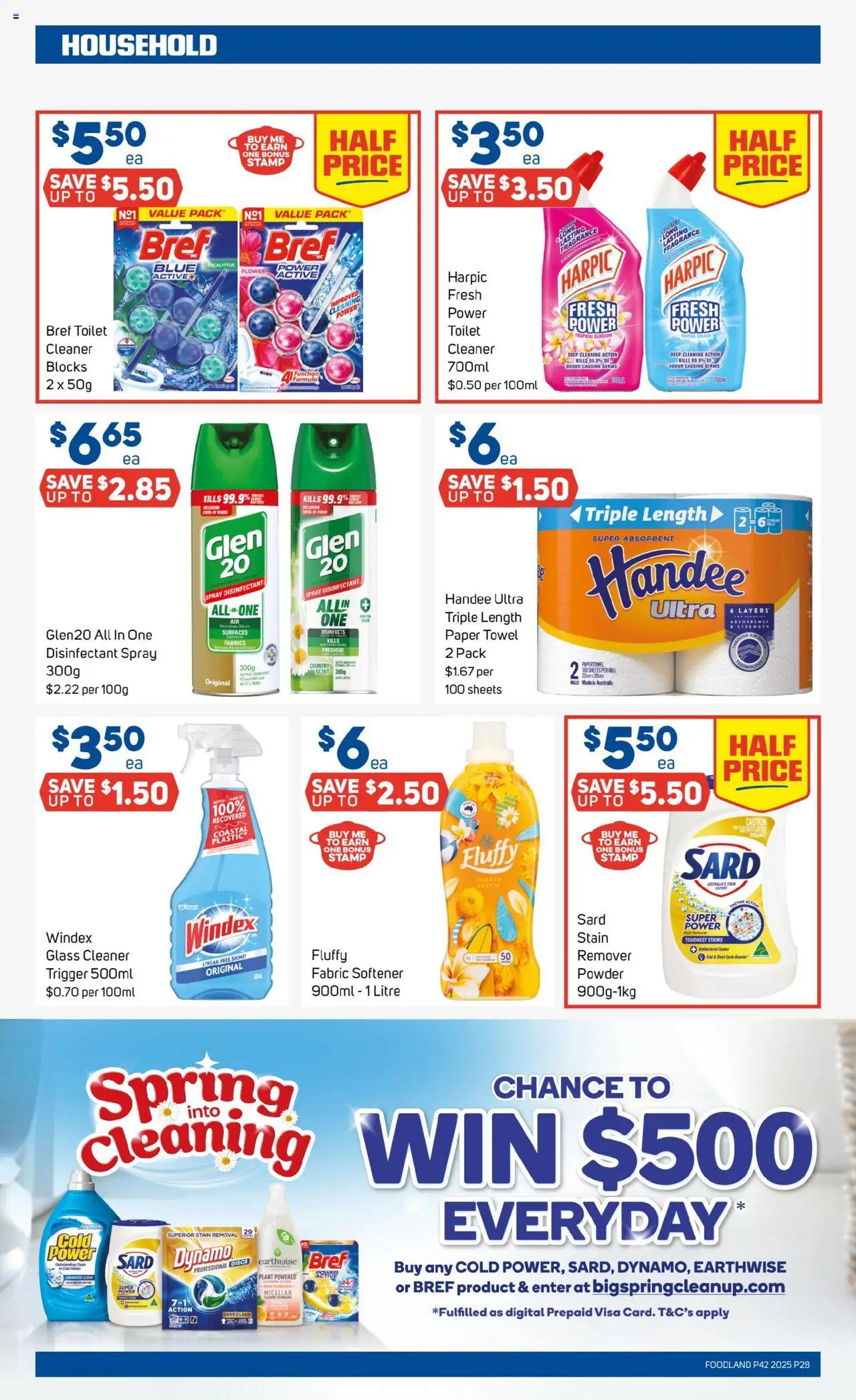Foodland catalogue - valid from 15.10.2025 | Page: 28 | Products: Toilet, Cleaner, Fabric softener, Digital