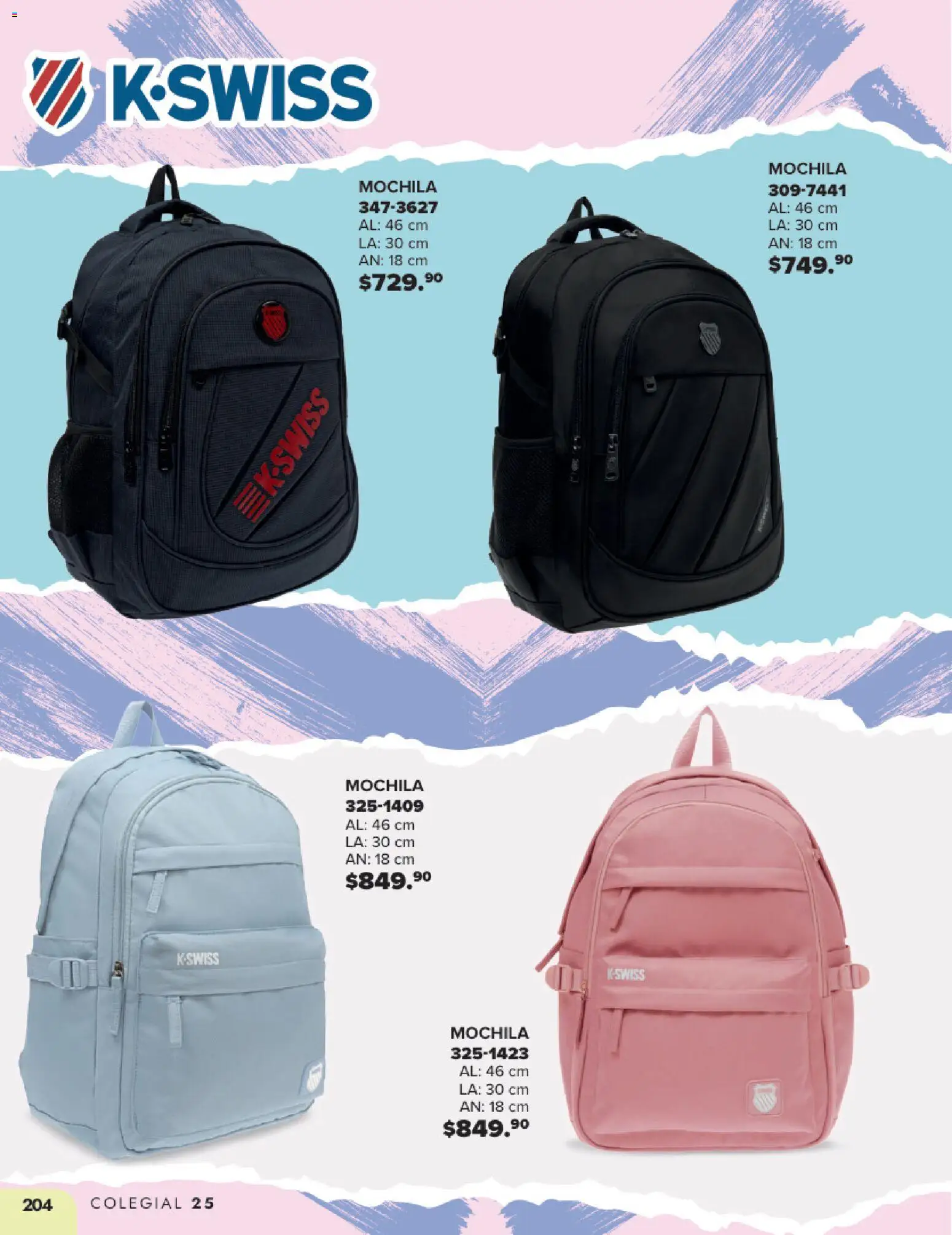 Nuevas ofertas de Andrea válidas en toda la República Mexicana desde el 25.05.2025. ¡Encuentra las mejores ofertas en Andrea catálogo Colegial ! | Página: 204 | Productos: Mochila