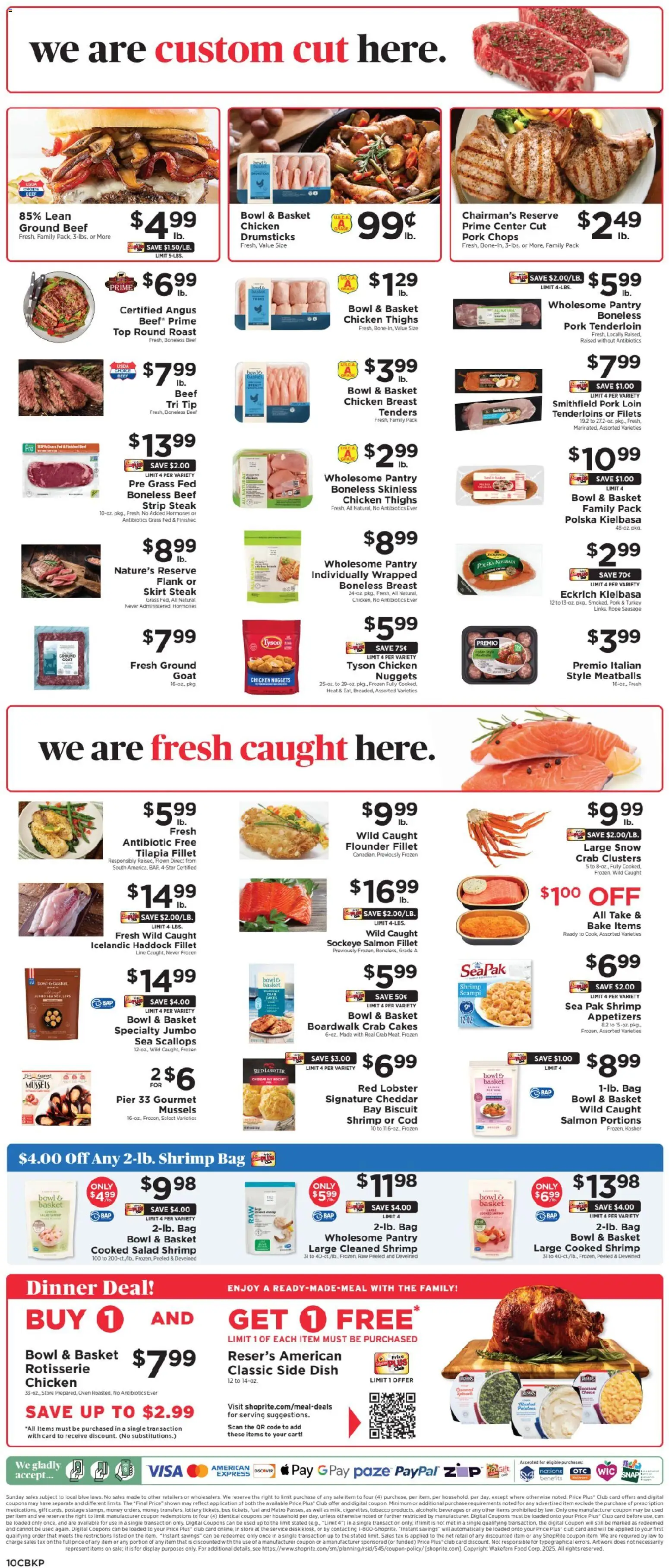 ShopRite Weekly Ad 2 - valid from 30.11.2025 | Page: 10 | Products: Spinach, Beef, Coat, Desk