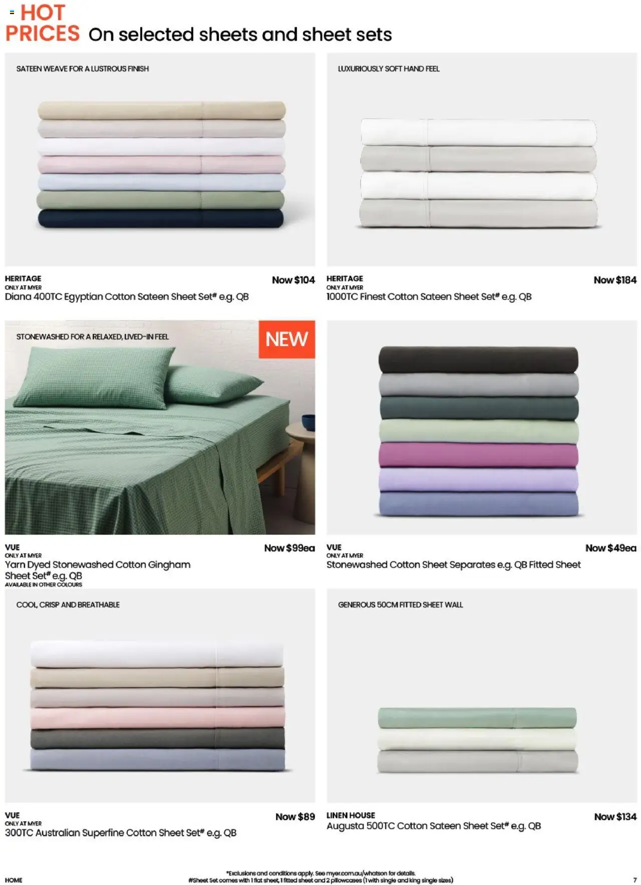 Myer catalogue - valid from 12.08.2025 | Page: 7 | Products: Linen