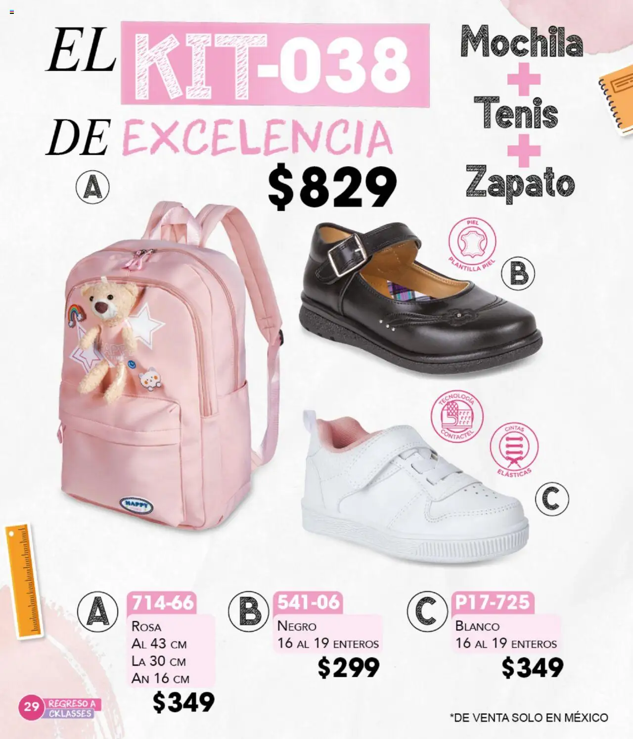 Nuevas ofertas de Cklass válidas en toda la República Mexicana desde el 18.08.2025. ¡Encuentra las mejores ofertas en Cklass - Catálogo Regreso a Clases! | Página: 30 | Productos: Tenis, Mochila