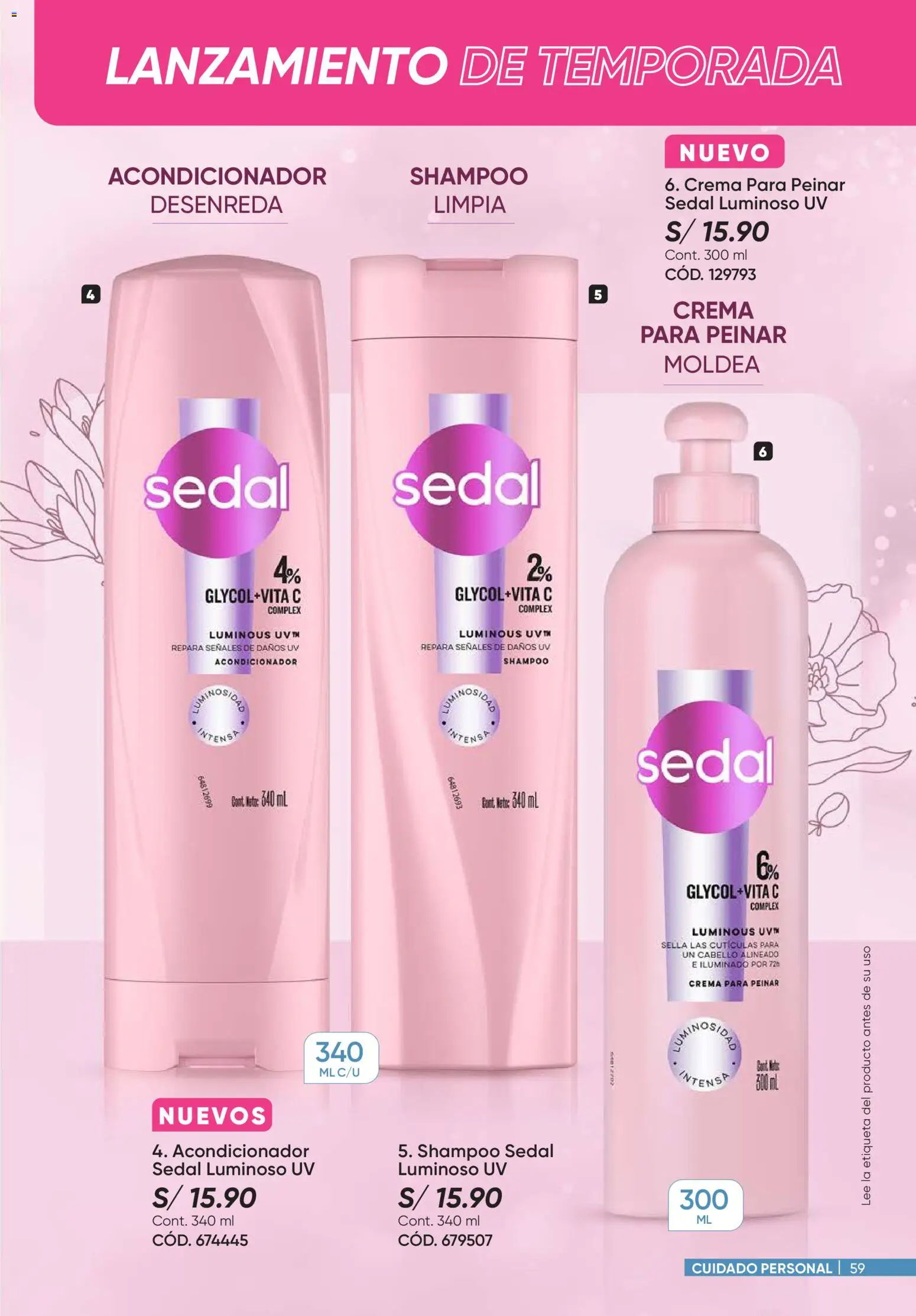 Catálogo Azzorti válido desde 15.12.2025 | Página: 59 | Productos: Shampoo, Acondicionador, Crema