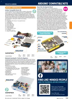 Preview of Jaycar Engineering & Scientific Catalogue 2025/2026  - valid from 09.07.2025 | Page: 135 | Products: Kits, Cable, Usb, Fan