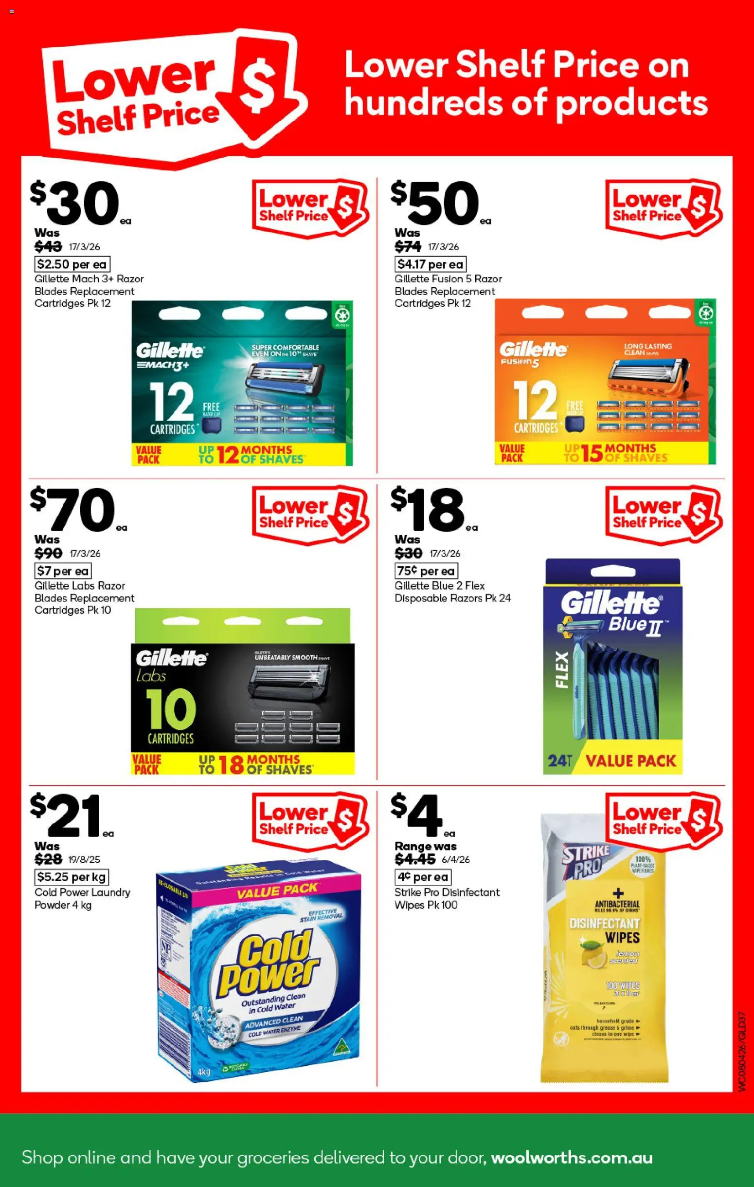 Woolworths catalogue - valid from 08.04.2026 | Page: 37 | Products: Powder, Razor, Water, Razors