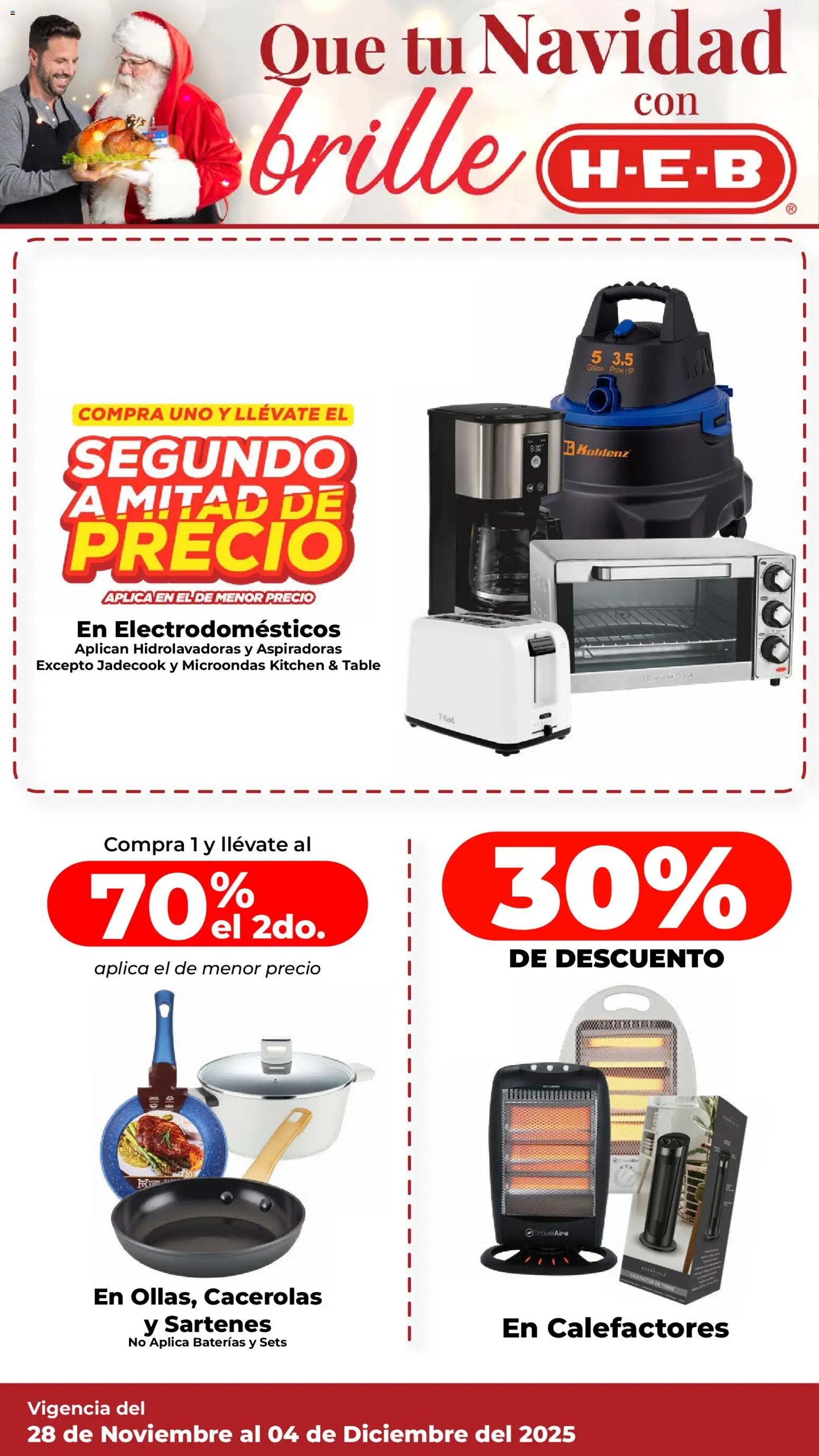 Nuevas ofertas de H-E-B válidas en toda la República Mexicana desde el 28.11.2025. ¡Encuentra las mejores ofertas en H-E-B folleto! | Página: 8 | Productos: Microondas