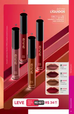 Jequiti - Revista 17/2025 - Pré-Visualização do folheto da loja Jequiti, válido de 02.12.2025 | Página: 69 | Produtos: Maquiagem, Batom, Vinho