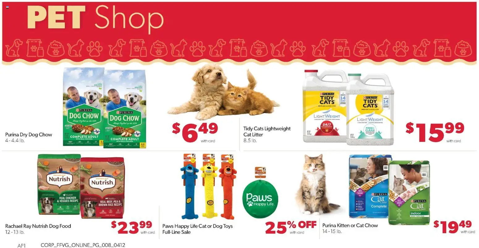 Family Fare Weekly Ad - MI - valid from 12.04.2026 | Page: 12 | Products: Dog Food, Cat Litter, Rice, Pea