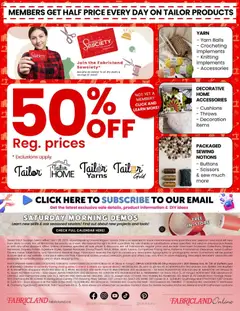 Preview of Fabricland weekly flyer / circulaire from shop Fabricland valid from 01.02.2026 | Page: 15 | Products: Table