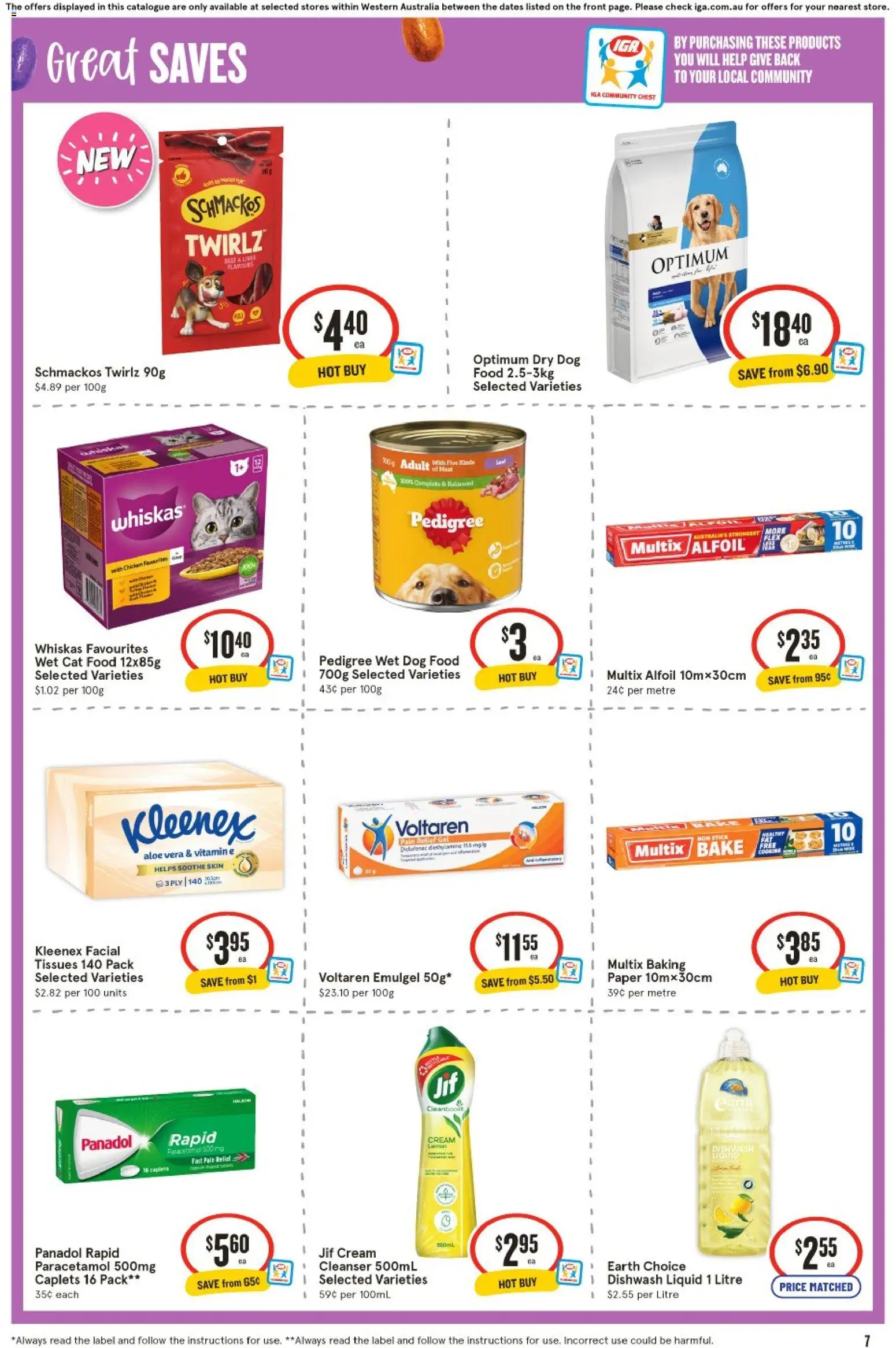 IGA catalogue - valid from 25.03.2026 | Page: 7 | Products: Chicken, Cream, Tissues, Vitamin