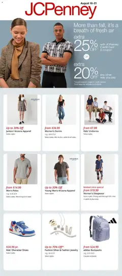 Preview of JCPenney weekly ads valid from 18.08.2025