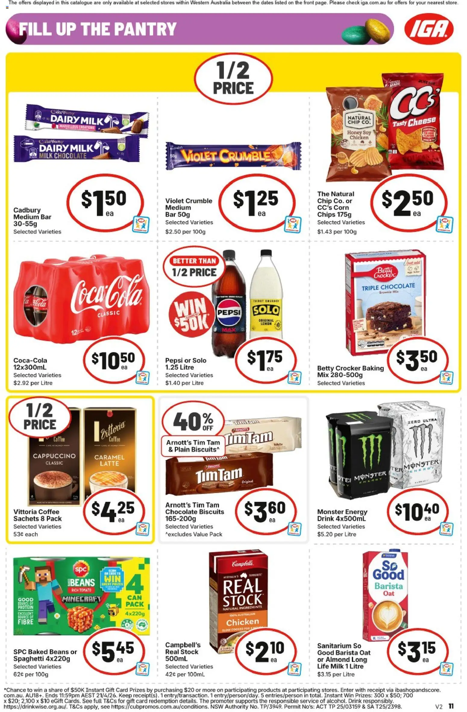 IGA catalogue - valid from 18.03.2026 | Page: 11 | Products: Dairy, Cheese, Chocolate, Pepsi