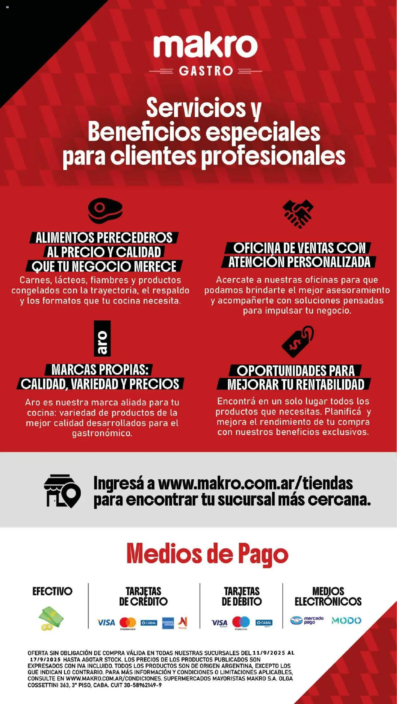 Makro - Ofertas Gastronómicas │ válido desde el 11.09.2025 | Página: 5 | Productos: Cocina