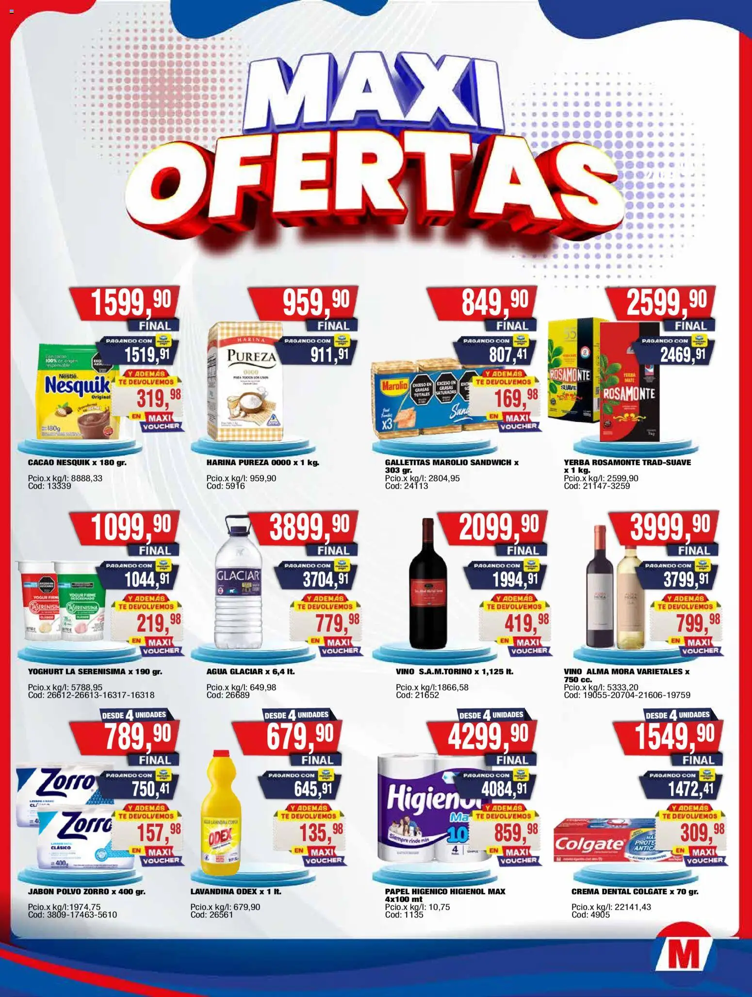 Maxiconsumo ofertas │ válido desde el 13.04.2026 | Página: 2 | Productos: Harina, Yerba, Polvo, Té