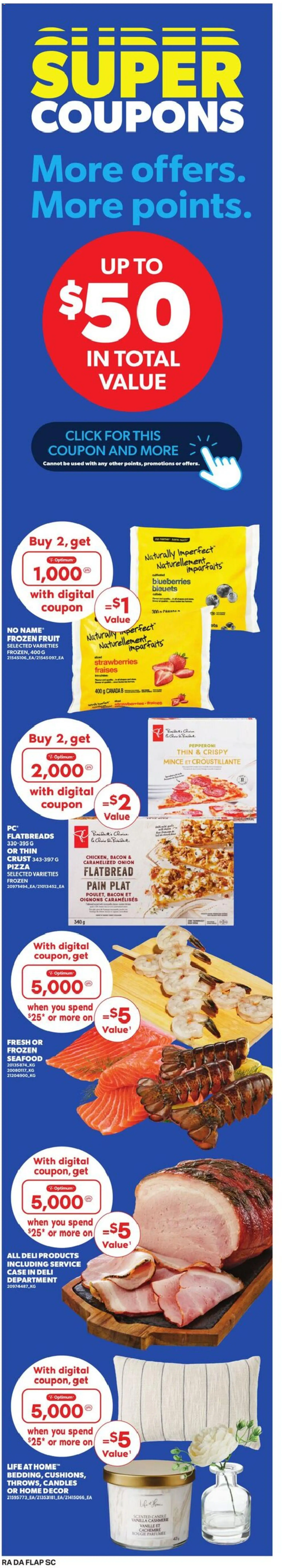 Atlantic Superstore flyer valid from 12.02.2026 | Page: 8 | Products: Strawberries, Case, Pizza, Chicken