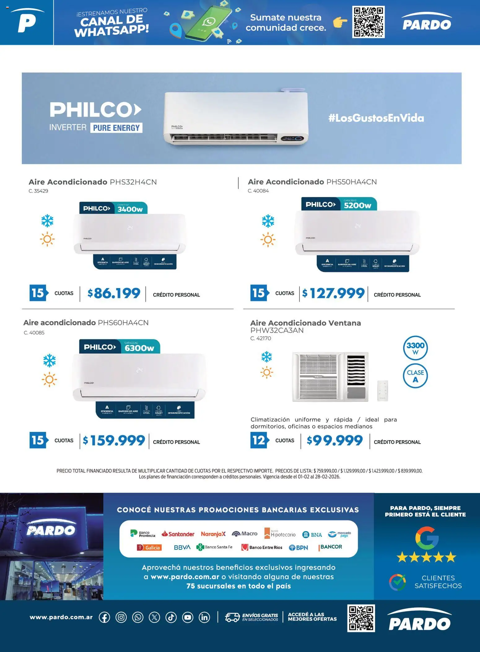 Pardo catálogo │ válido desde el 01.02.2026 | Página: 16 | Productos: Banco, Aire acondicionado