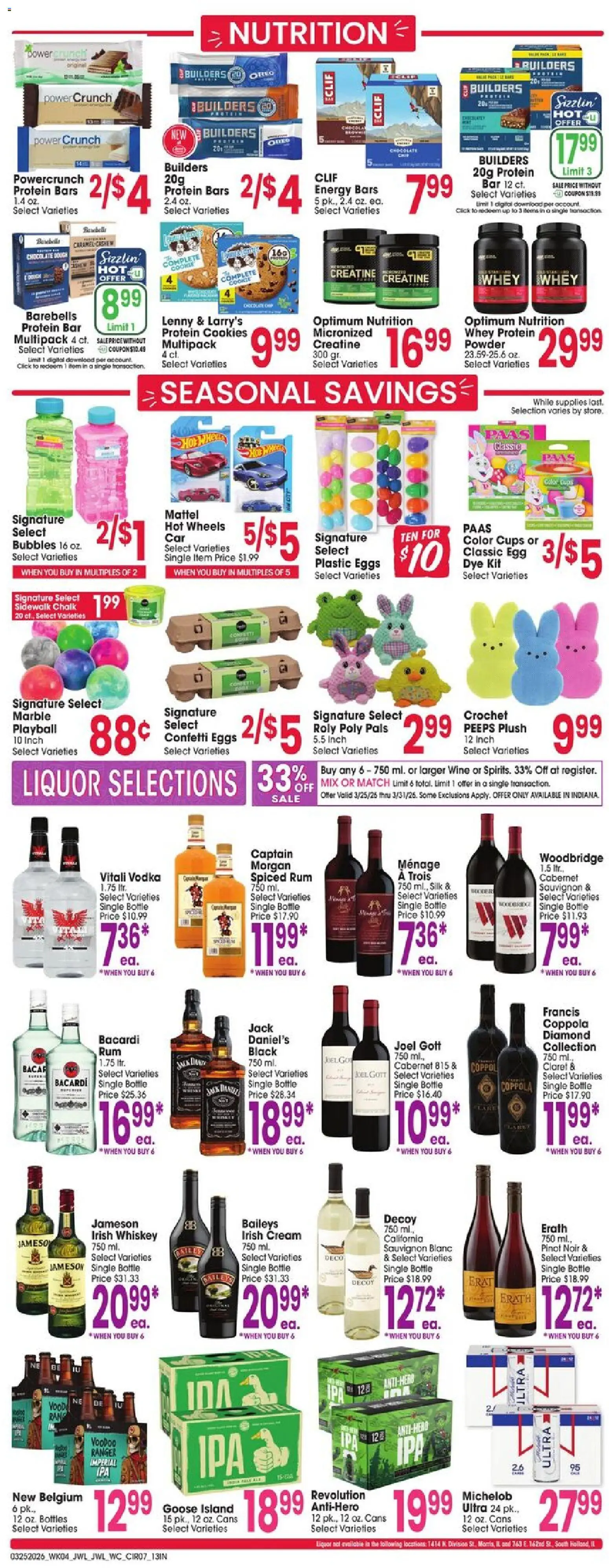 Jewel Osco Weekly Ad - IN - valid from 25.03.2026 | Page: 7 | Products: Creatine, Powder, Cream, Vodka