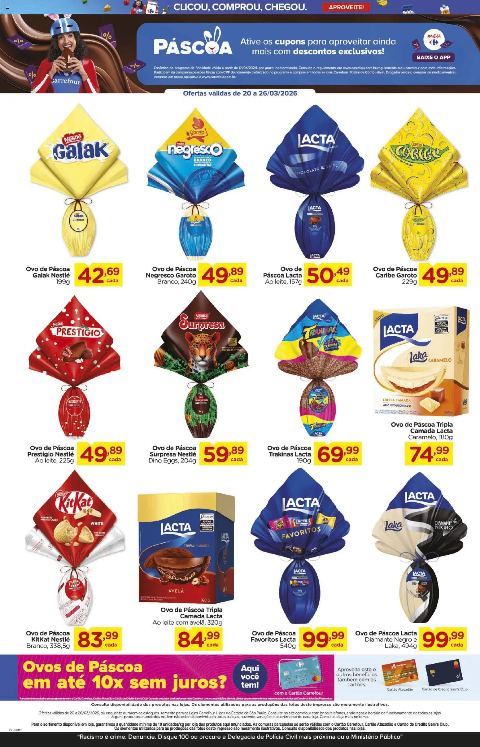 Carrefour Folheto - válido de 20.03.2026 | Página: 2 | Produtos: Ovo de páscoa, Chocolate, Açúcar, Avelã