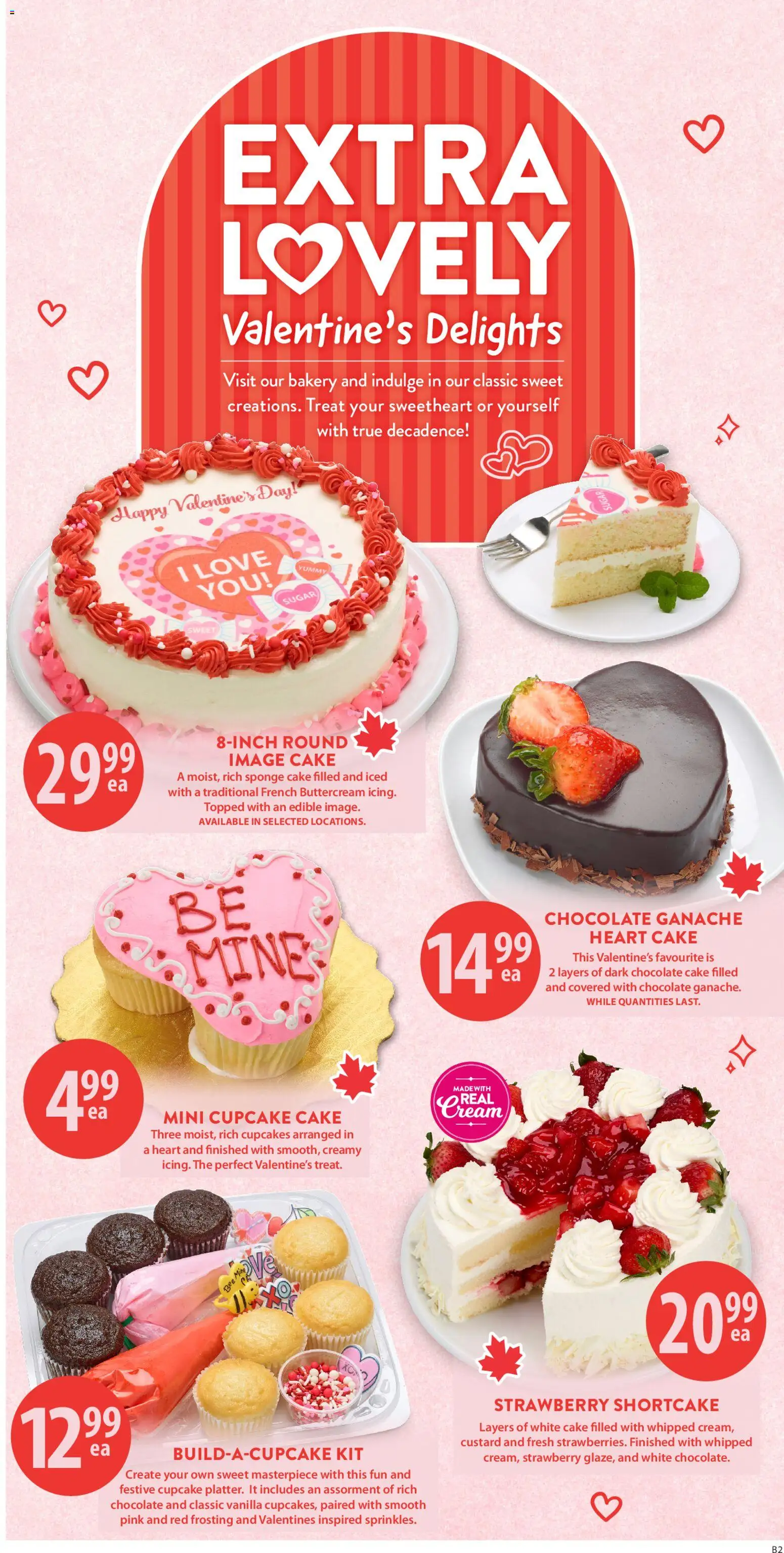 Save on foods flyer valid from 12.02.2026 | Page: 3 | Products: Cream, Bakery, Sponge, Chocolate