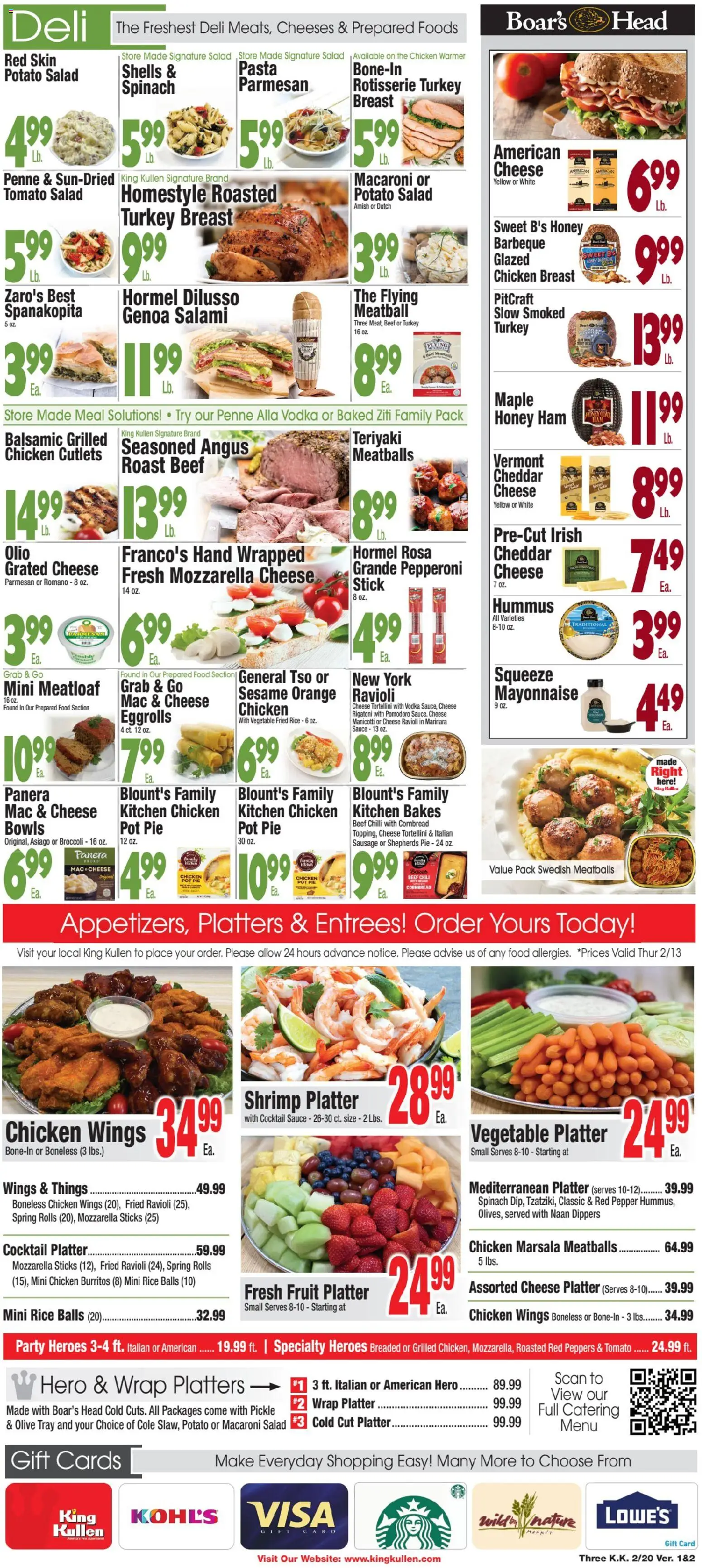 King Kullen Weekly Ad - valid from 19.02.2026 | Page: 3 | Products: Broccoli, Vodka, Mayonnaise, Sausage