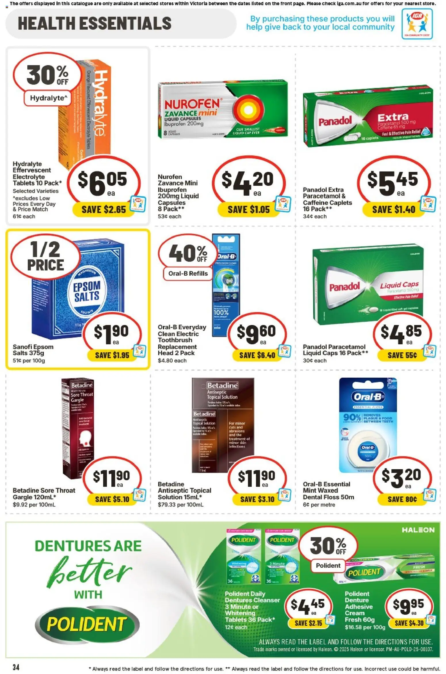 IGA catalogue - valid from 28.01.2026 | Page: 32 | Products: Cream, Treatment, Tablets, Electric toothbrush