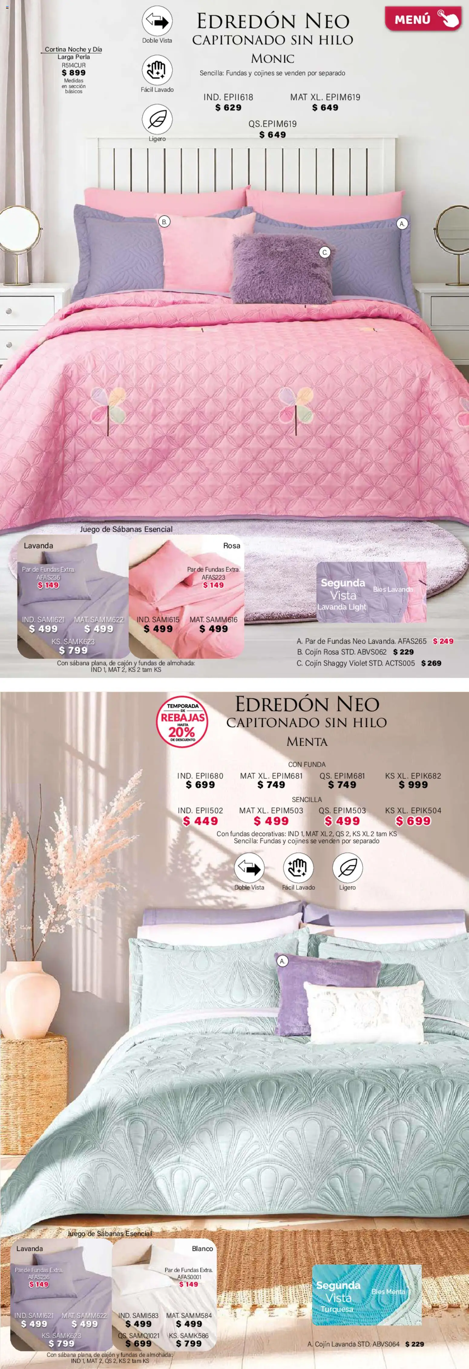 ¡El último » catálogo de Colchas Concord para Abril « está aquí! Descubre las SUPER OFERTAS. | México