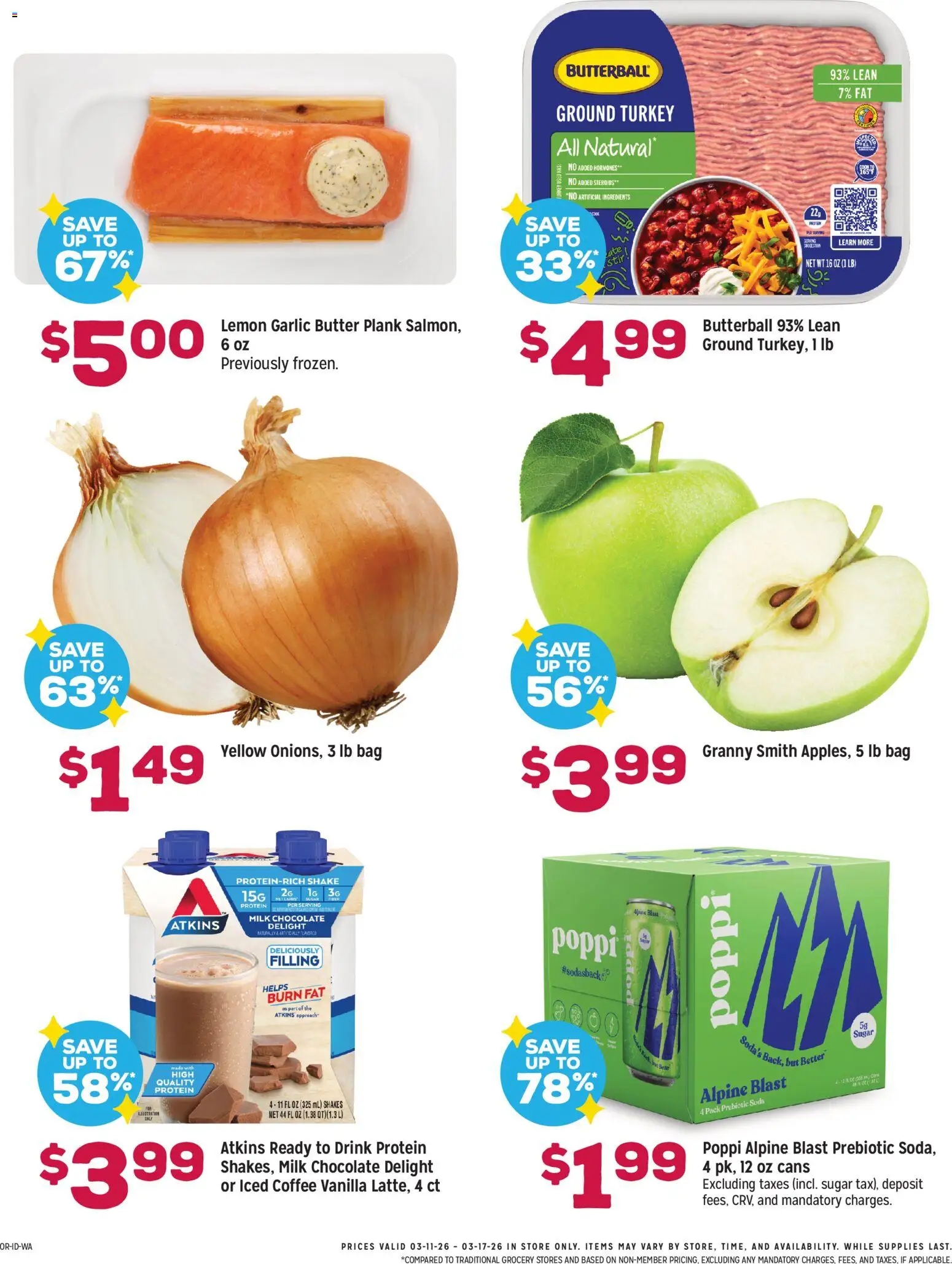 Grocery Outlet Weekly Ad - ID - valid from 11.03.2026 | Page: 3 | Products: Coffee, Chocolate, Lemon, Bag