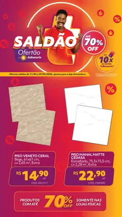 Telhanorte ofertas Saldão  - Pré-Visualização do folheto da loja Telhanorte, válido de 11.04.2026