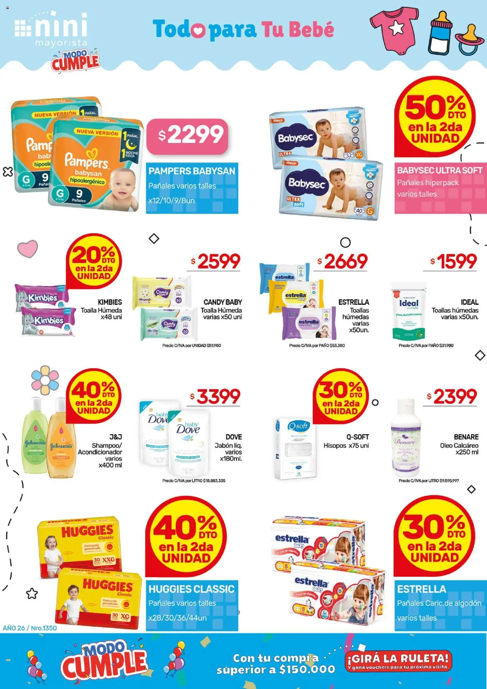 NINI Mayorista - Ofertas │ válido desde el 09.03.2026 | Página: 7 | Productos: Toalla, Toallas, Jabón, Pañales