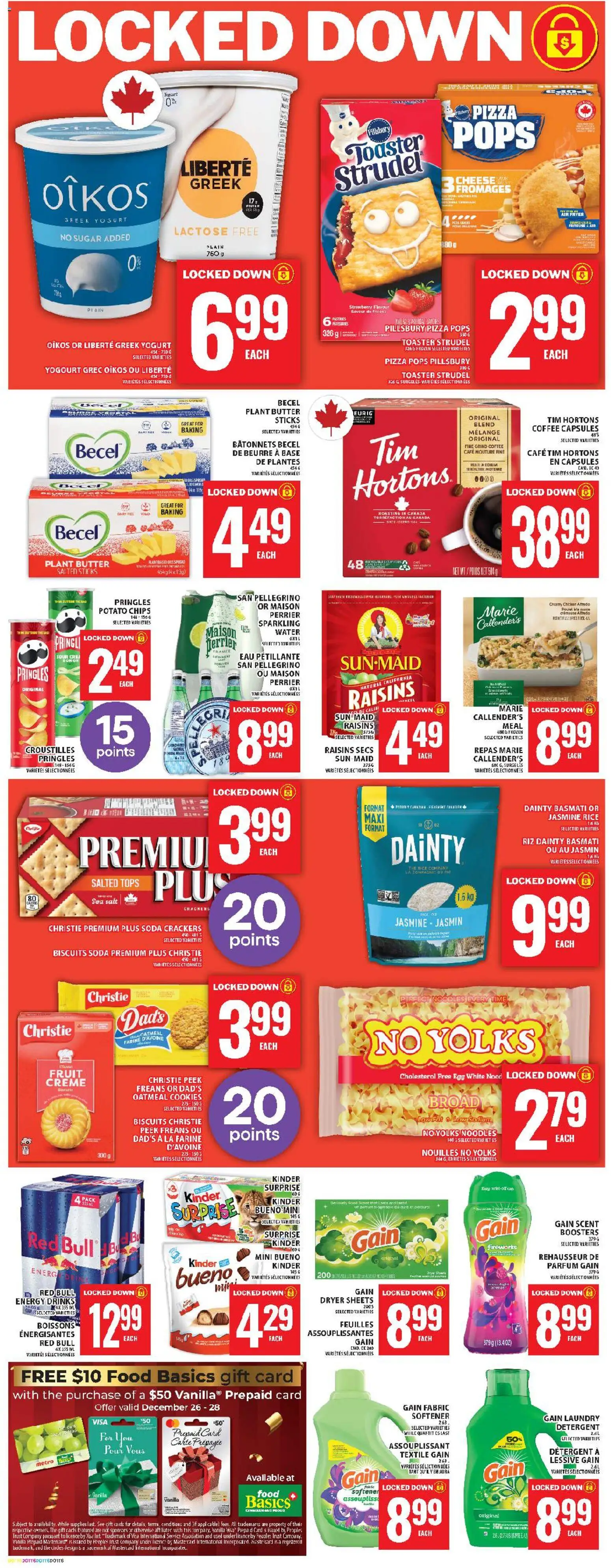 Food Basics flyer valid from 25.12.2025 | Page: 7 | Products: Chips, Detergent, Butter, Cheese