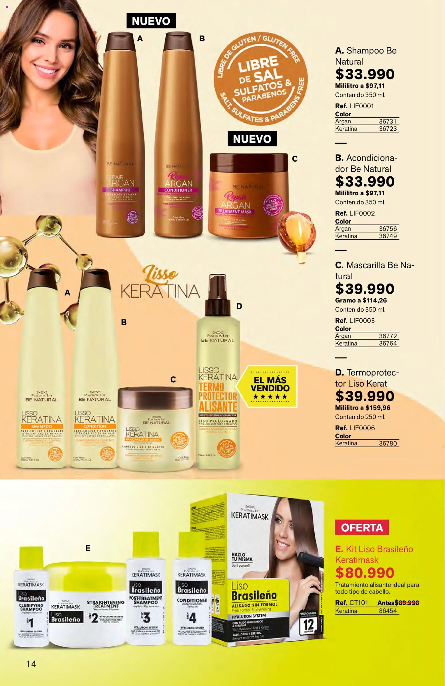 Leonisa revista - valida desde el 16.03.2026 | Página: 14 | Productos: Sal, Shampoo, Termo, Mascarilla