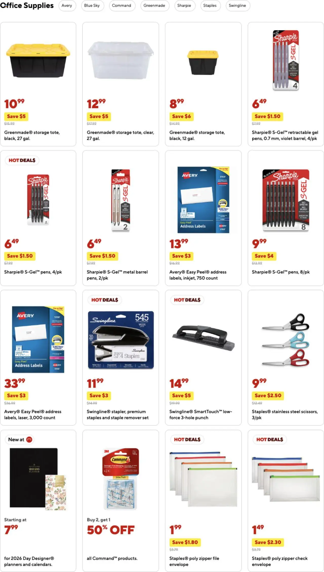 Staples Weekly Ad - valid from 19.10.2025 | Page: 2 | Products: Staple, Ink