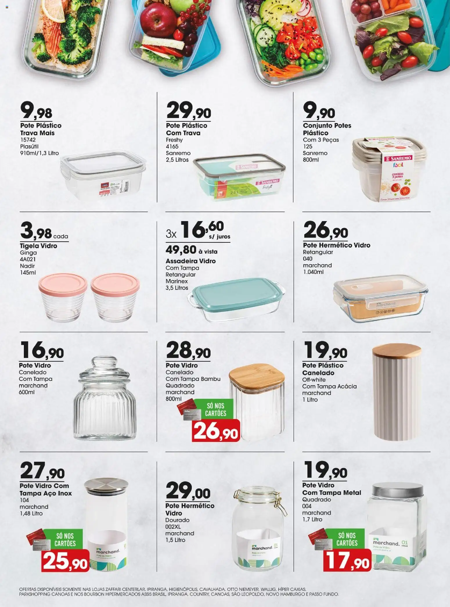 Zaffari Folheto - válido de 08.01.2026 | Página: 6 | Produtos: Bourbon, Potes, Assadeira, Tigela