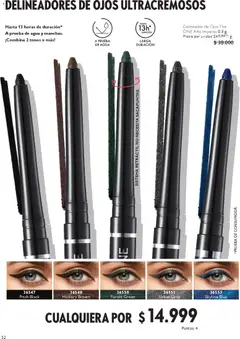 Oriflame catálogo -  Vista previa de la revista de la tienda Oriflame valido desde el 18.04.2026 | Página: 52 | Productos: Agua, Delineador de ojos, Delineador