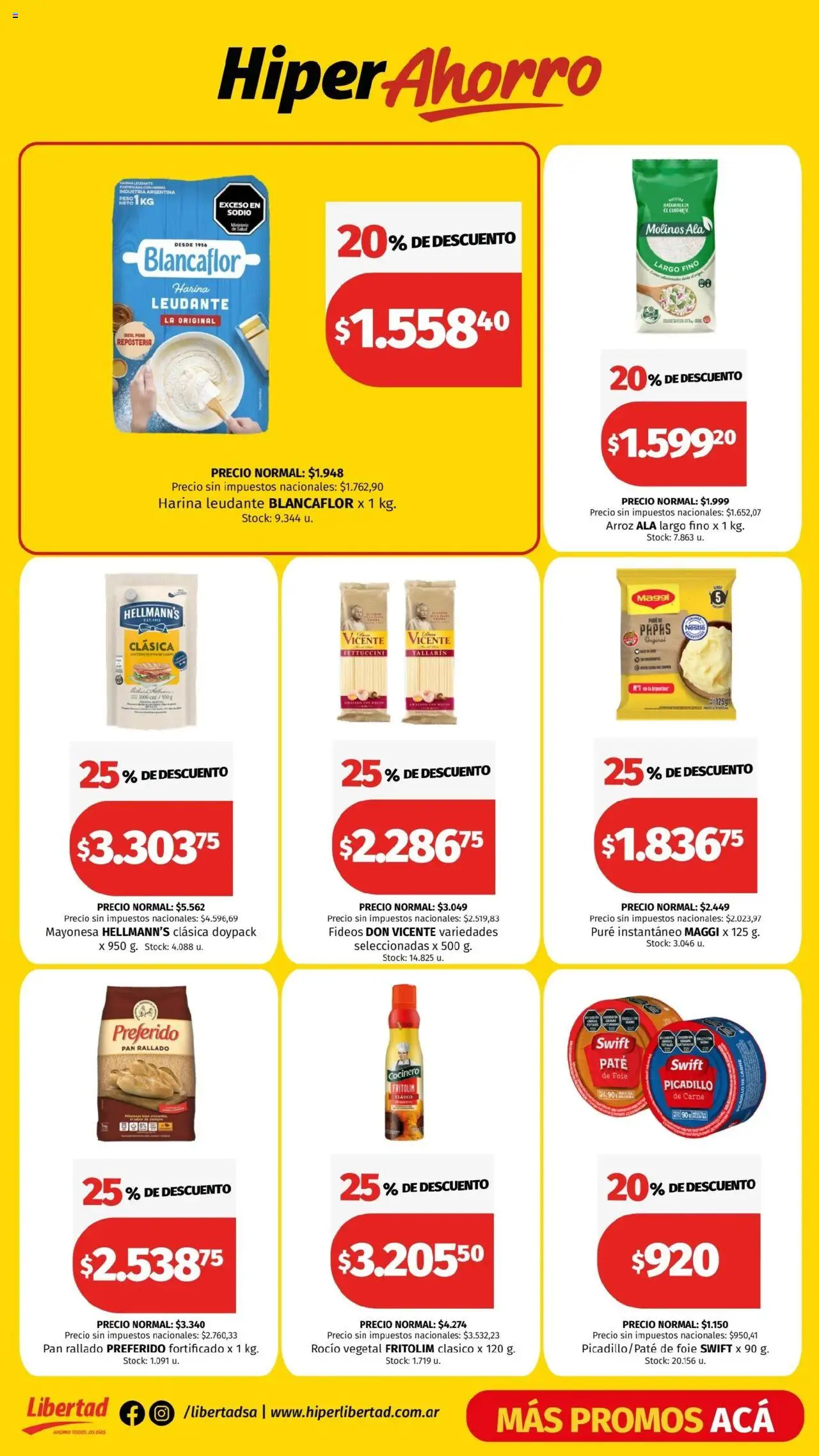 Hipermercado Libertad catálogo │ válido desde el 09.10.2025 | Página: 2 | Productos: Peso, Harina, Mayonesa, Pan rallado