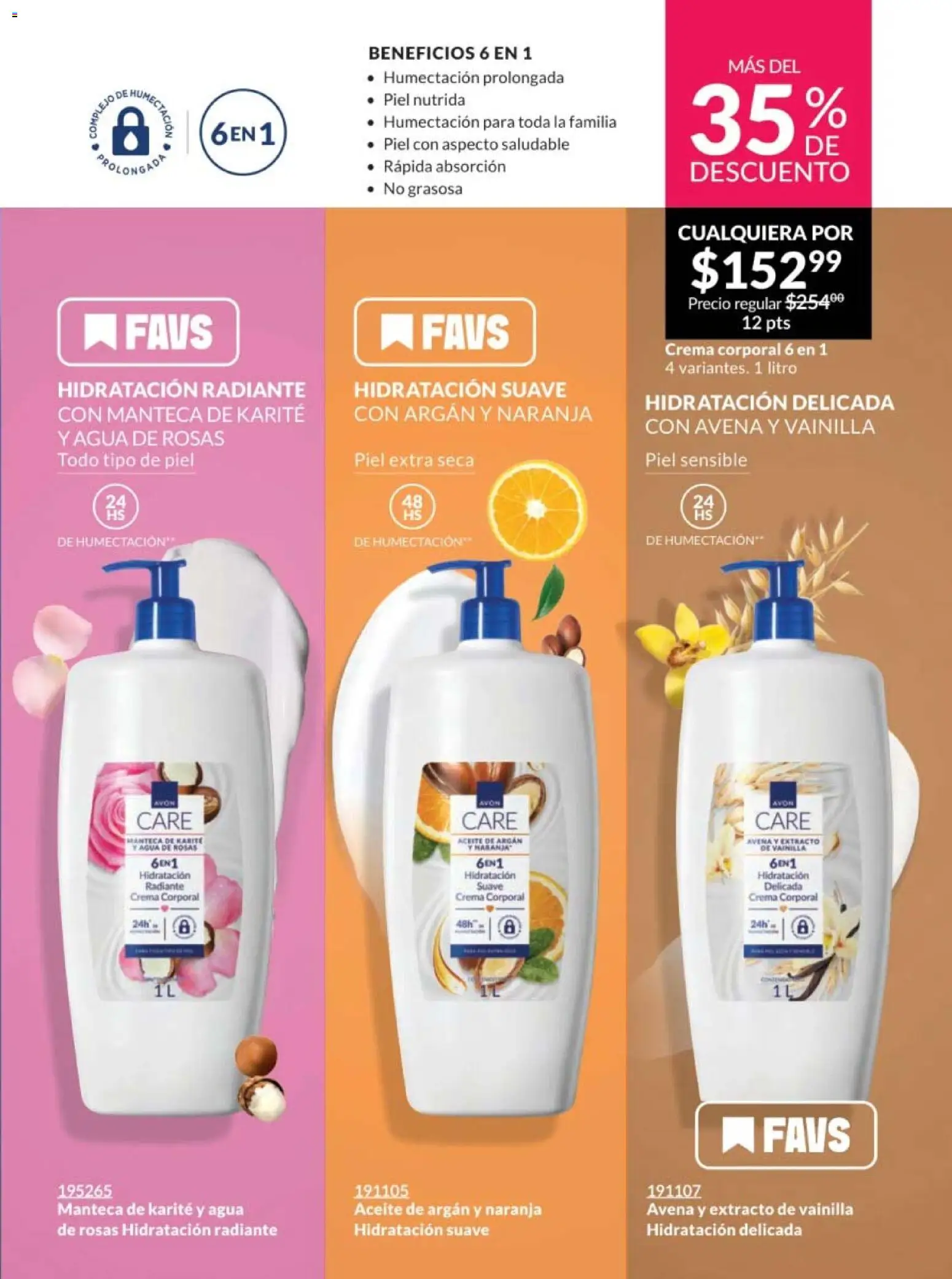 Nuevas ofertas de AVON válidas en toda la República Mexicana desde el 30.01.2026. ¡Encuentra las mejores ofertas en AVON campaña 3 2026! | Página: 9 | Productos: Avena, Crema, Aceite, Radiante