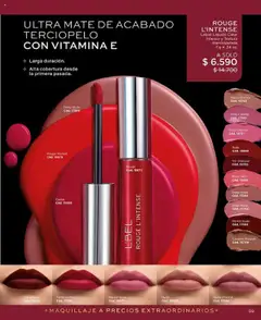 Catálogo L'Bel Campaña 15 │ válido desde el 15.09.2025 | Página: 59 | Productos: Mousse, Maquillaje, Mate, Labial