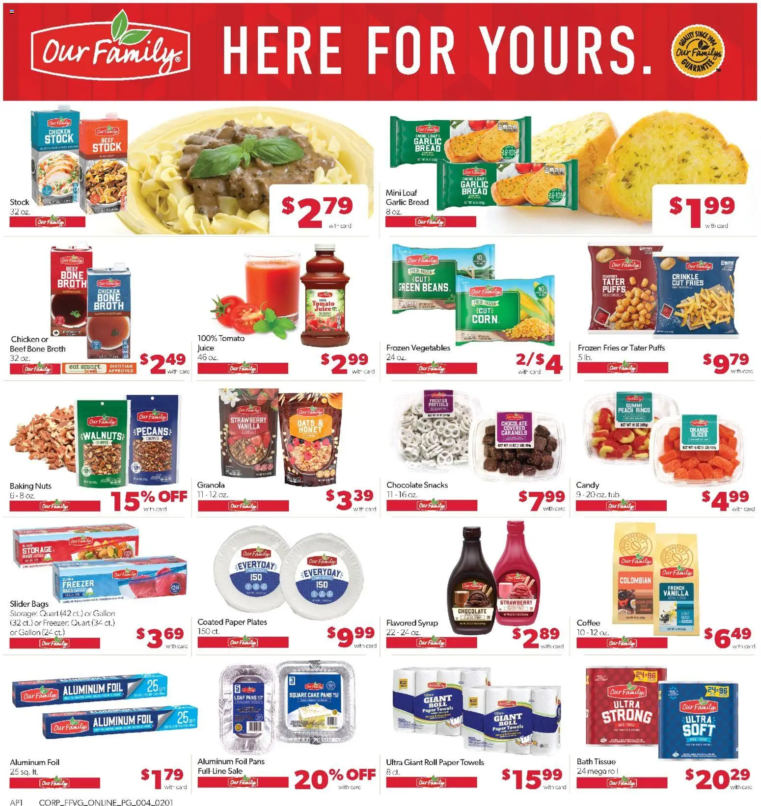 Family Fare Weekly Ad - valid from 01.02.2026 | Page: 9 | Products: Corn, Juice, Garlic, Peach