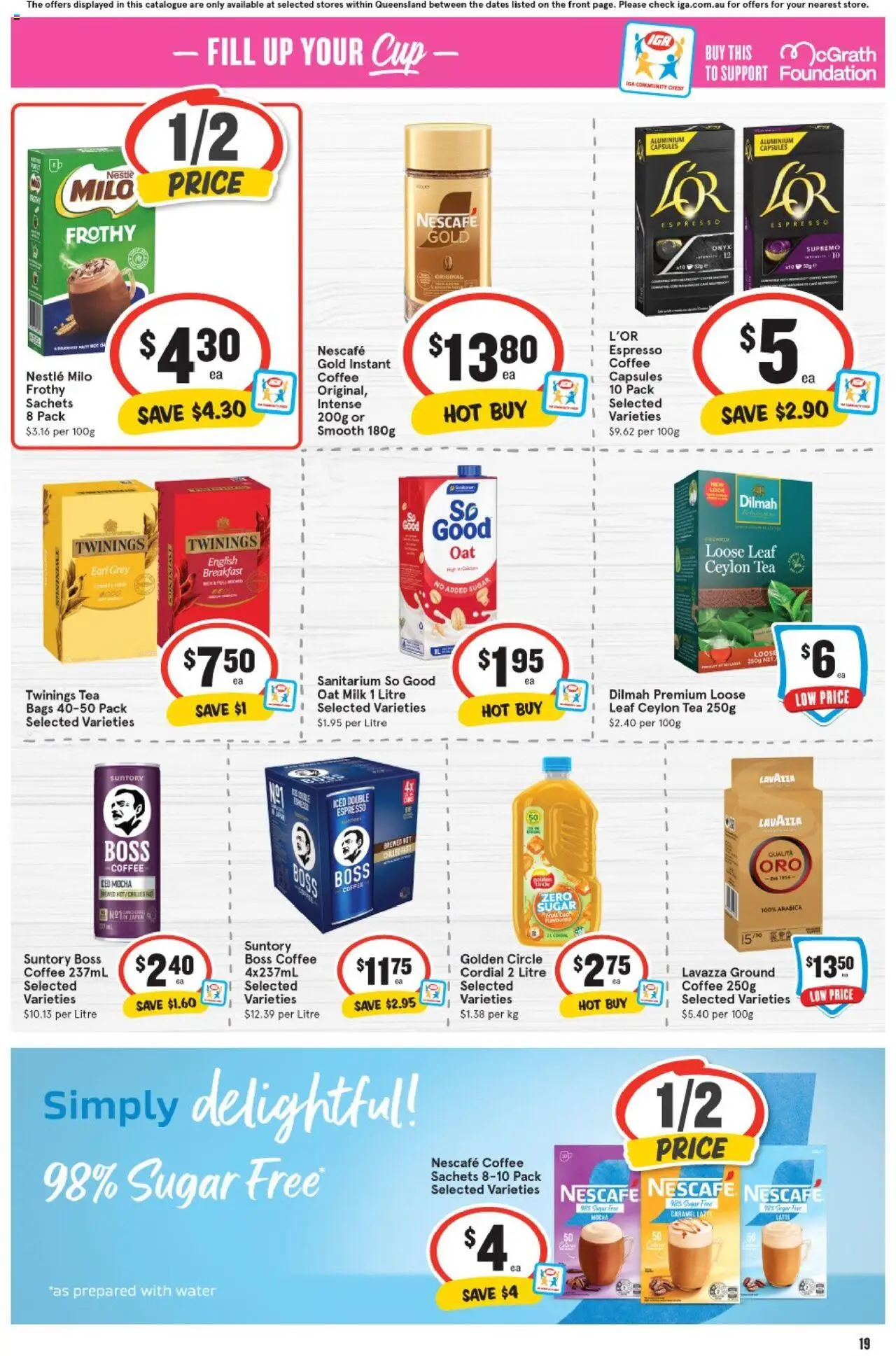 IGA catalogue - valid from 10.09.2025 | Page: 20 | Products: Water, Sugar, Nescafe, Foundation