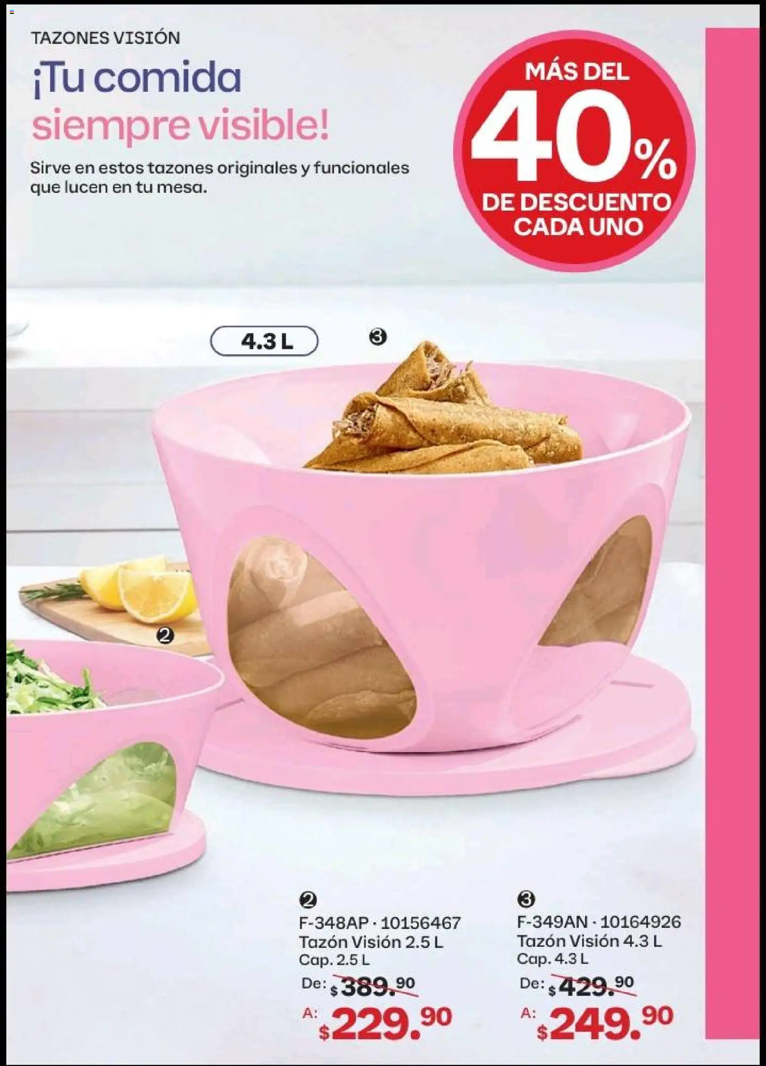 Nuevas ofertas de Tupperware válidas en toda la República Mexicana desde el 20.04.2026. ¡Encuentra las mejores ofertas en Tupperware catálogo! | Página: 27