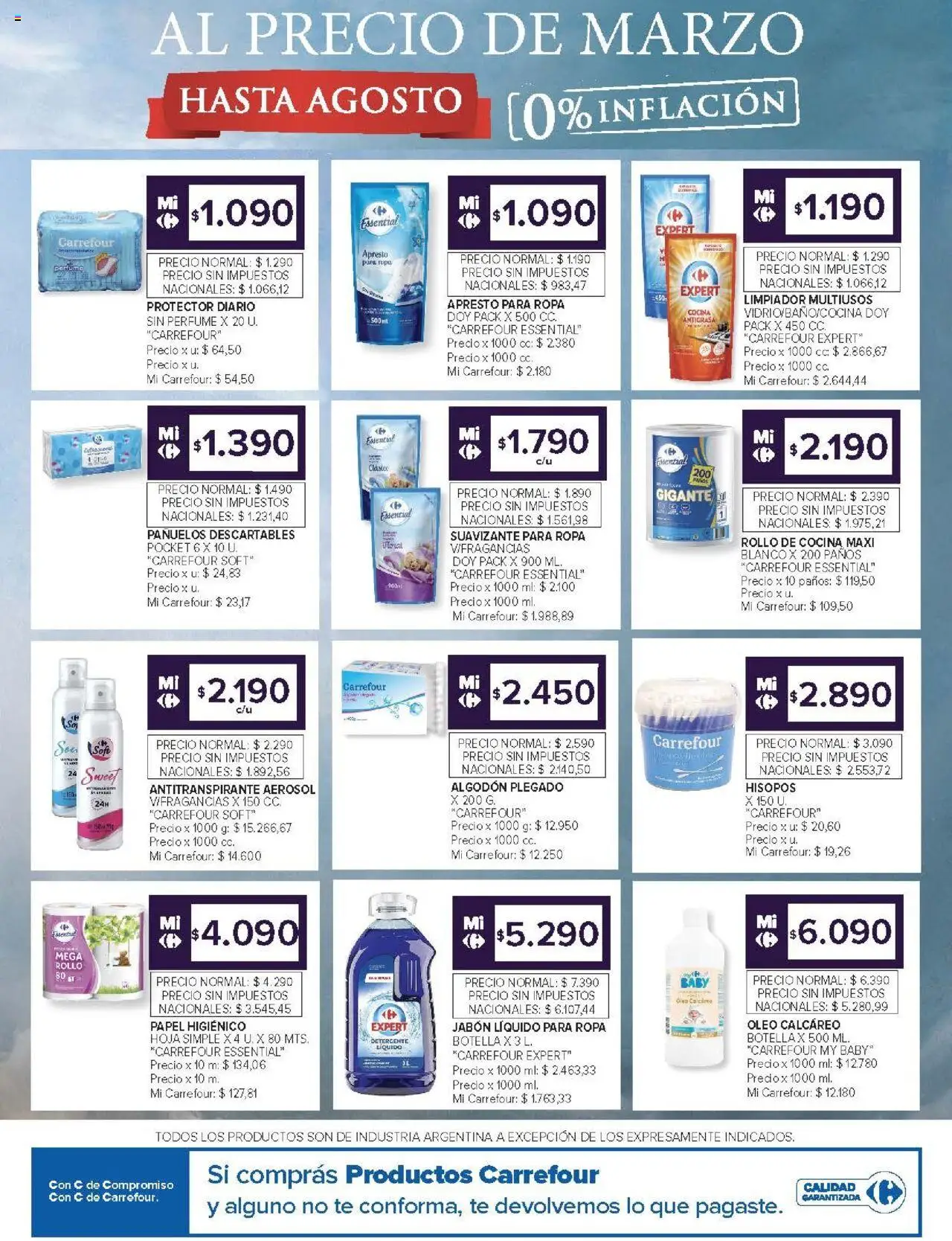 Carrefour Market catálogo - Chubut │ válido desde el 05.08.2025 | Página: 10 | Productos: Detergente, Ropa, Té, Limpiador