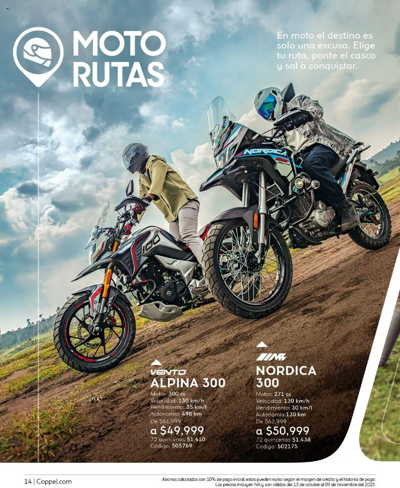 Nuevas ofertas de Coppel válidas en toda la República Mexicana desde el 01.10.2025. ¡Encuentra las mejores ofertas en Coppel - Catálogo Motos! | Página: 14 | Productos: Sal