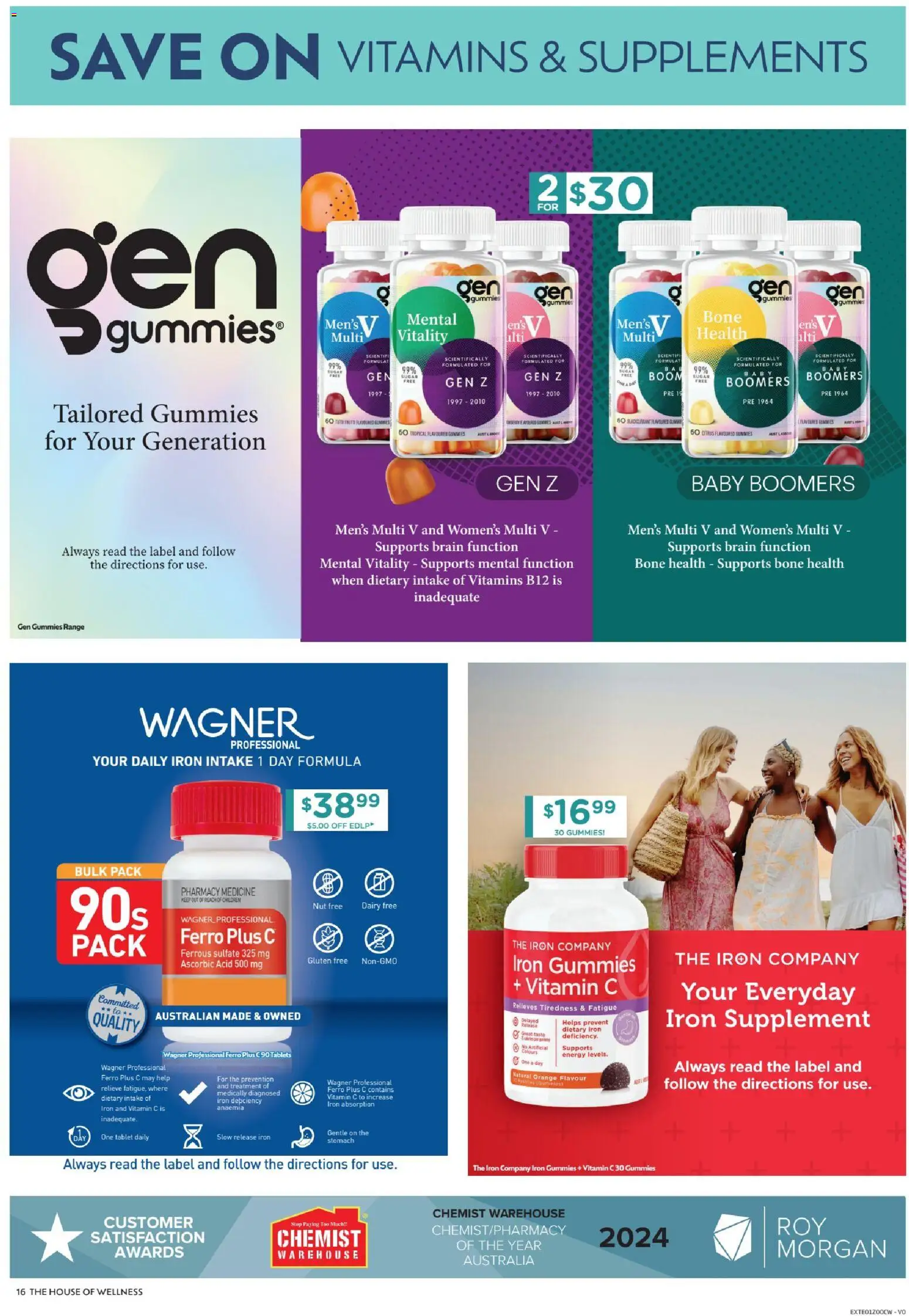 Chemist Warehouse catalogue - valid from 09.04.2026 | Page: 16 | Products: Dairy, Sugar, Tablet, Iron
