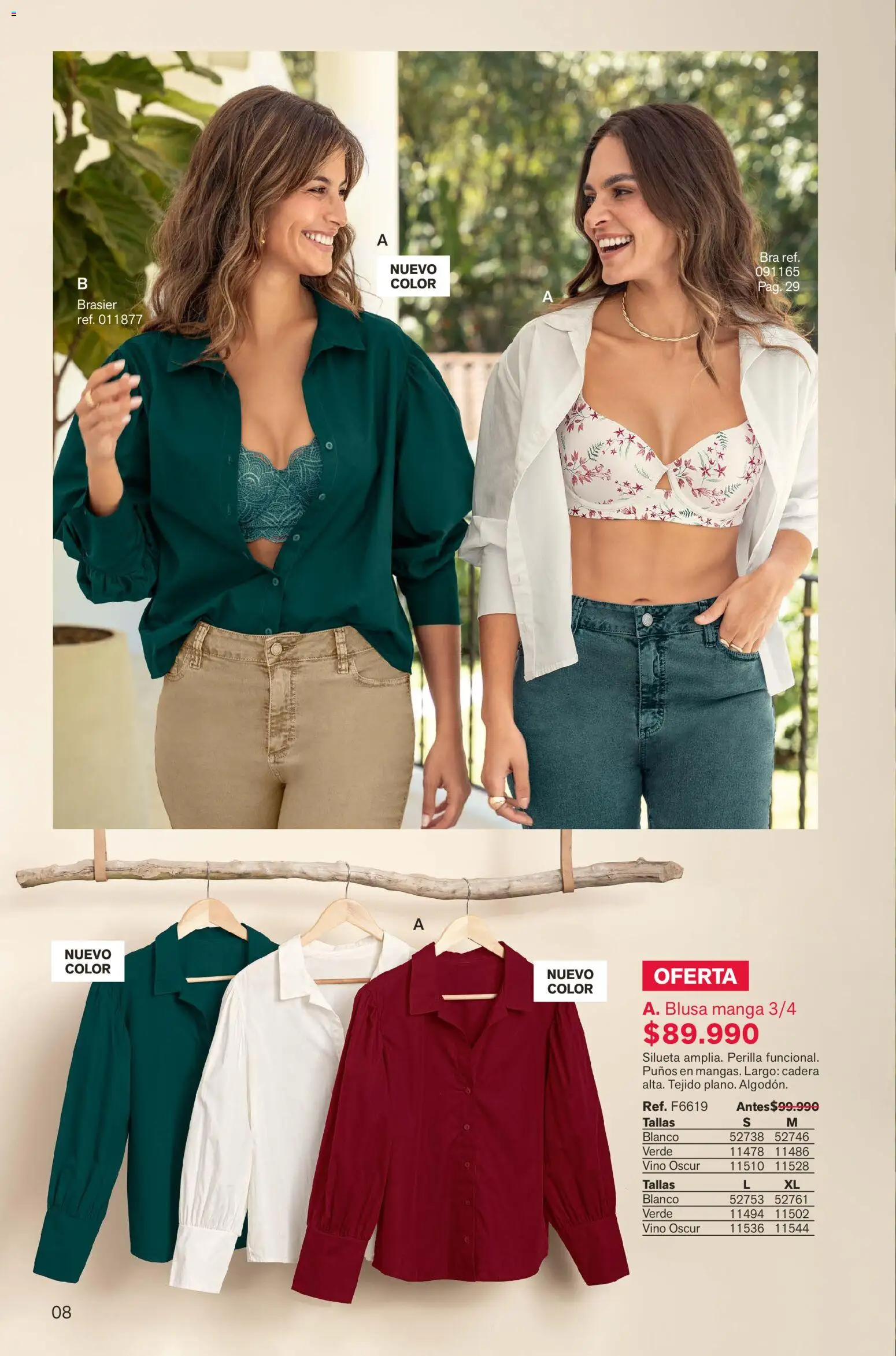 Leonisa revista - valida desde el 01.02.2026 | Página: 8 | Productos: Brasier, Blusa, Vino