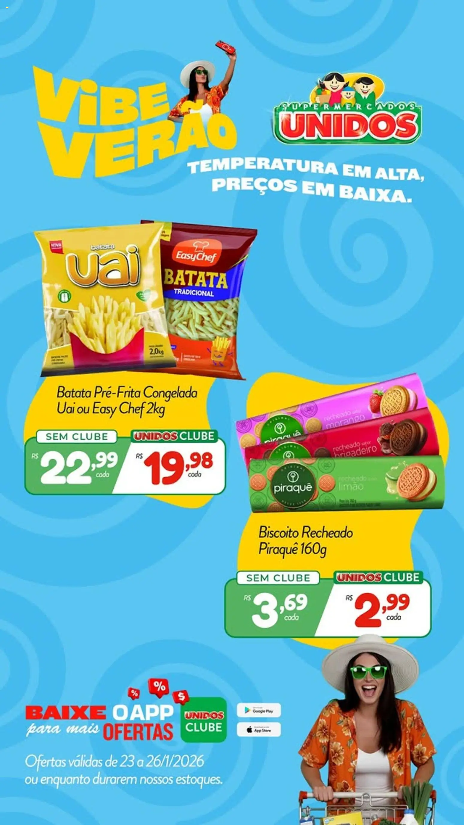 Supermercados Unidos Folheto - válido de 23.01.2026 | Página: 4 | Produtos: Biscoito, Batata, Biscoito recheado