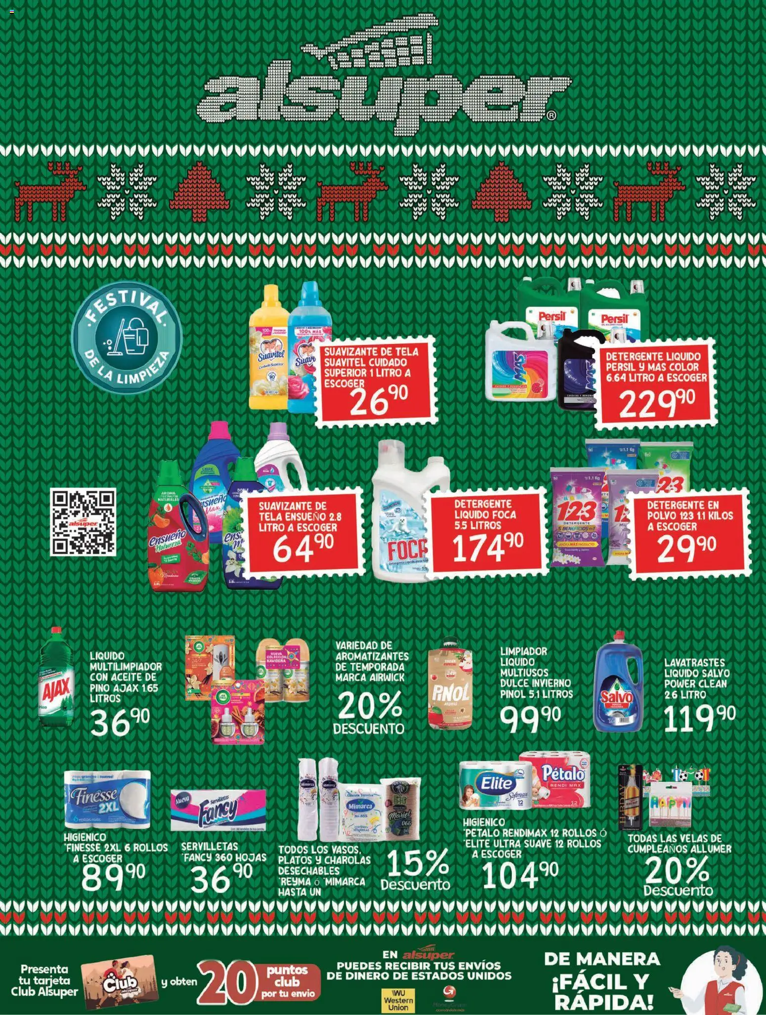 Nuevas ofertas de Alsuper válidas en toda la República Mexicana desde el 25.11.2025. ¡Encuentra las mejores ofertas en Alsuper folleto Chihuahua Capital! | Página: 8 | Productos: Detergente, Suavizante, Vasos, Polvo