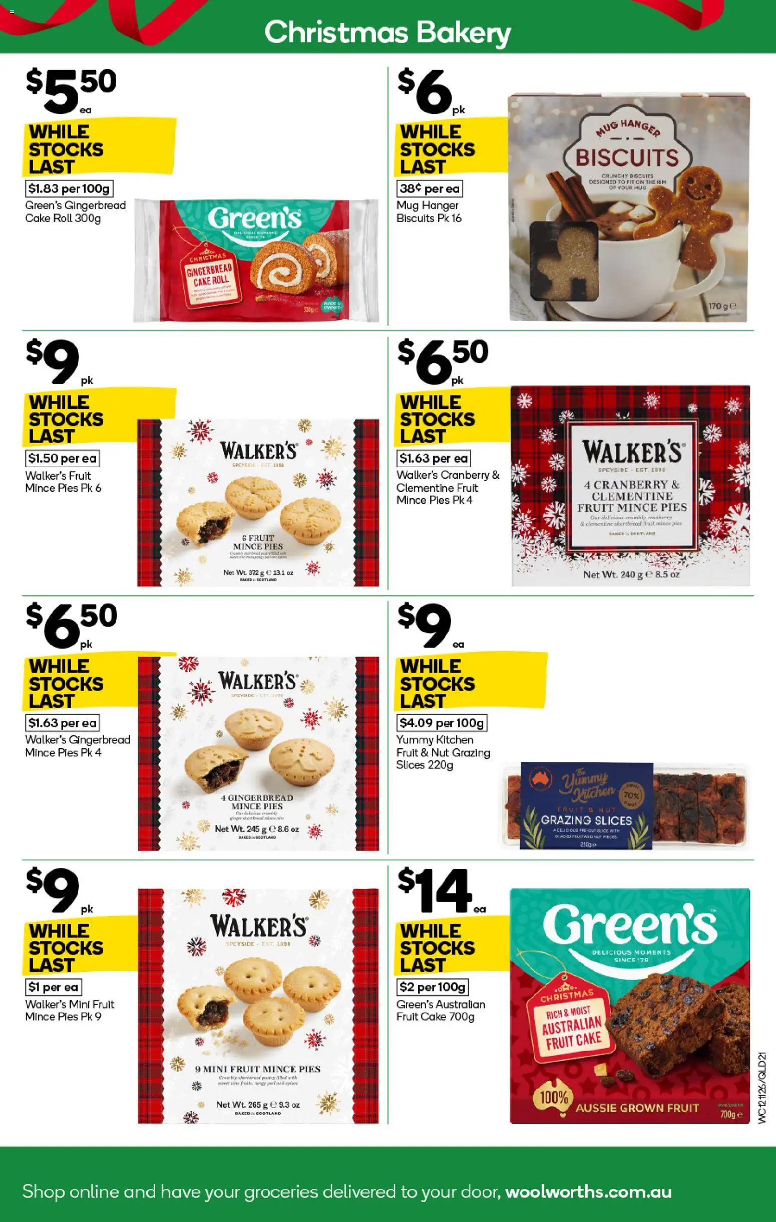 Woolworths catalogue - valid from 12.11.2025 | Page: 21 | Products: Pastry, Biscuits, Pies, Bakery
