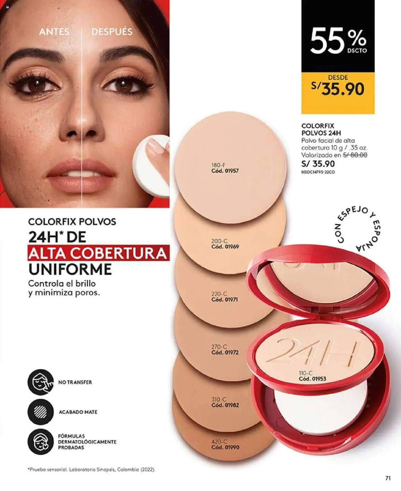 Catálogo Ésika válido desde 29.07.2025 | Página: 71 | Productos: Esponja, Espejo, Polvo